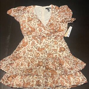 Aqua Elegant Floral Dress